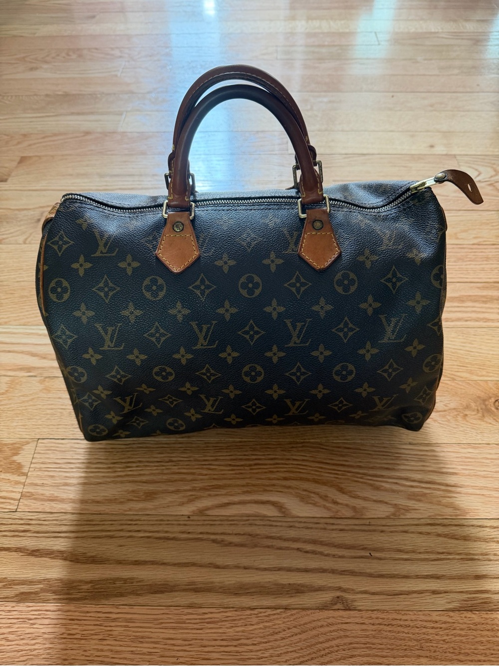 Vintage Louis Vuitton Brown Monogram Speedy 35